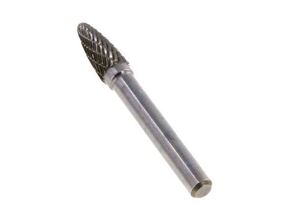 RBF Round Nose Tree Shaped 8 mm Carbide Burr