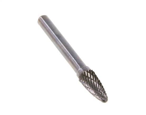 RBF Round Nose Tree Shaped 8 mm Carbide Burr