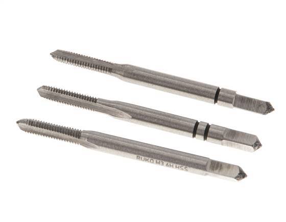 3 Thread Tap 3-Piece Hand Thread Tap M 3x0.50 Standard Thread (DIN 352) | Tameson.com