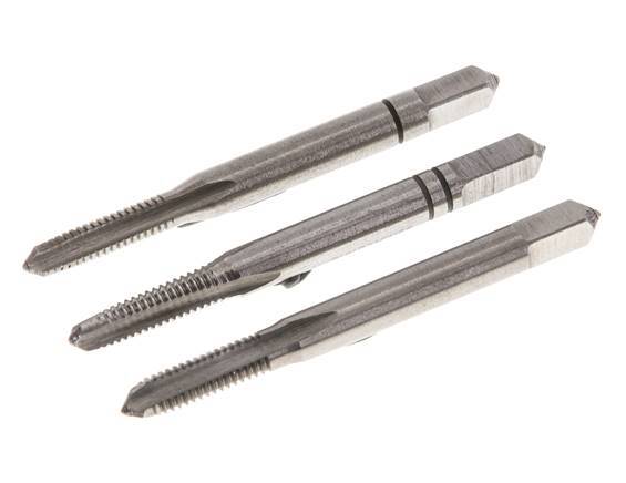 3-Piece Hand Thread Tap M 4x0.70 Standard Thread (DIN 352)