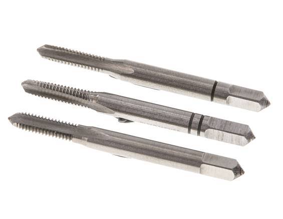 3-Piece Hand Thread Tap M 4x0.70 Standard Thread (DIN 352)