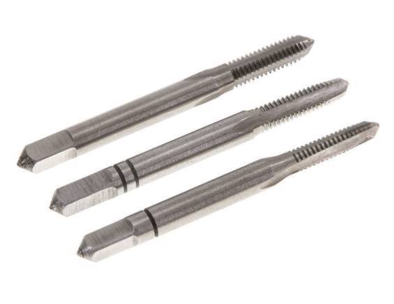 3-Piece Hand Thread Tap M 4x0.70 Standard Thread (DIN 352)