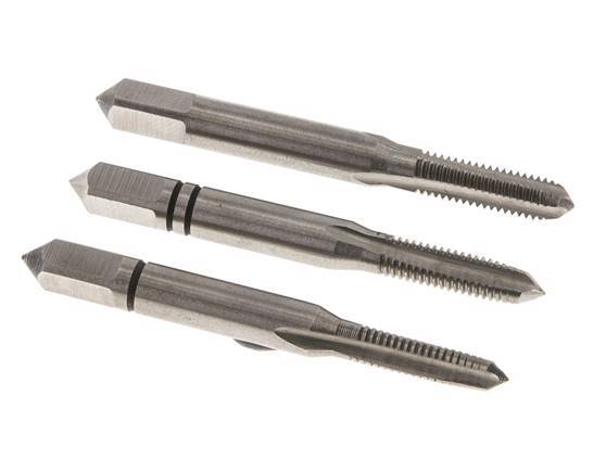 3-Piece Hand Thread Tap M 5x0.80 Standard Thread (DIN 352)