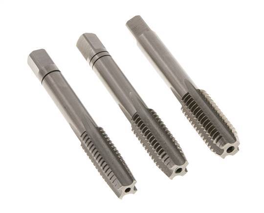 3-Piece Hand Thread Tap M 12x1.75 Standard Thread (DIN 352)