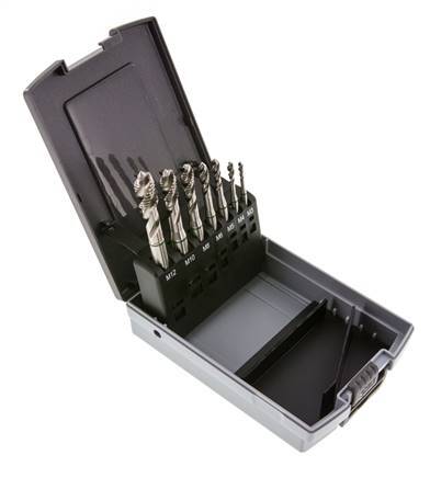 7-Piece Machine M3-M12 Thread Tapping Set HSS-E Blind Hole