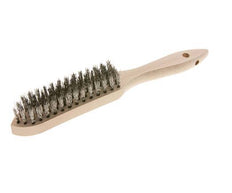 Hand Wire Brush 5-Row Stainless Steel Wire Corrugated