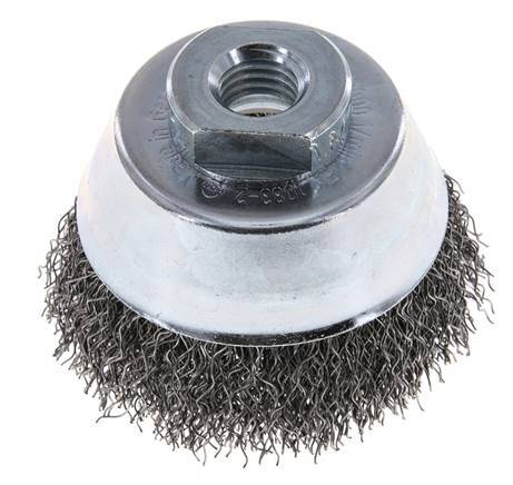 Cup Brush 65 mm (M 14X2) Steel Wire 0.35 mm (Corrugated)