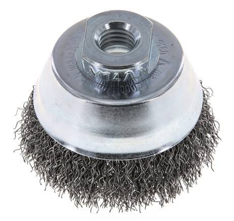Cup Brush 65 mm (M 14X2) Steel Wire 0.35 mm (Corrugated)