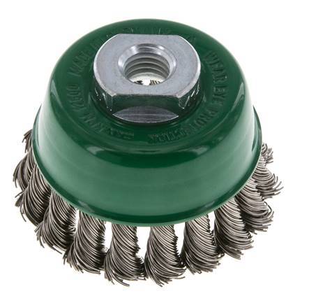 Cup Brush 65 mm (M 14X2) Stainless Steel Wire 0.5 mm (18xBraided)