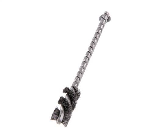 Cylinder Brush 10 mm 3.8mm Shaft Steel Wire