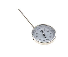 -20 to +60°C Stainless Steel Bimetallic Thermometer 100mm Cabinet 160mm Stem Bottom