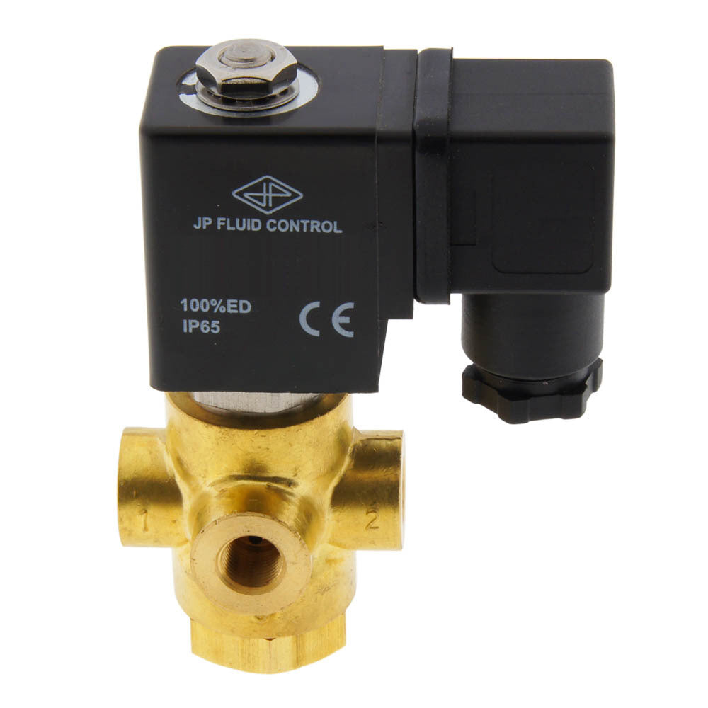 Solenoid Valve TP-DD 1/8'' 3/2 Way UN Brass EPDM 0-5bar 24V AC
