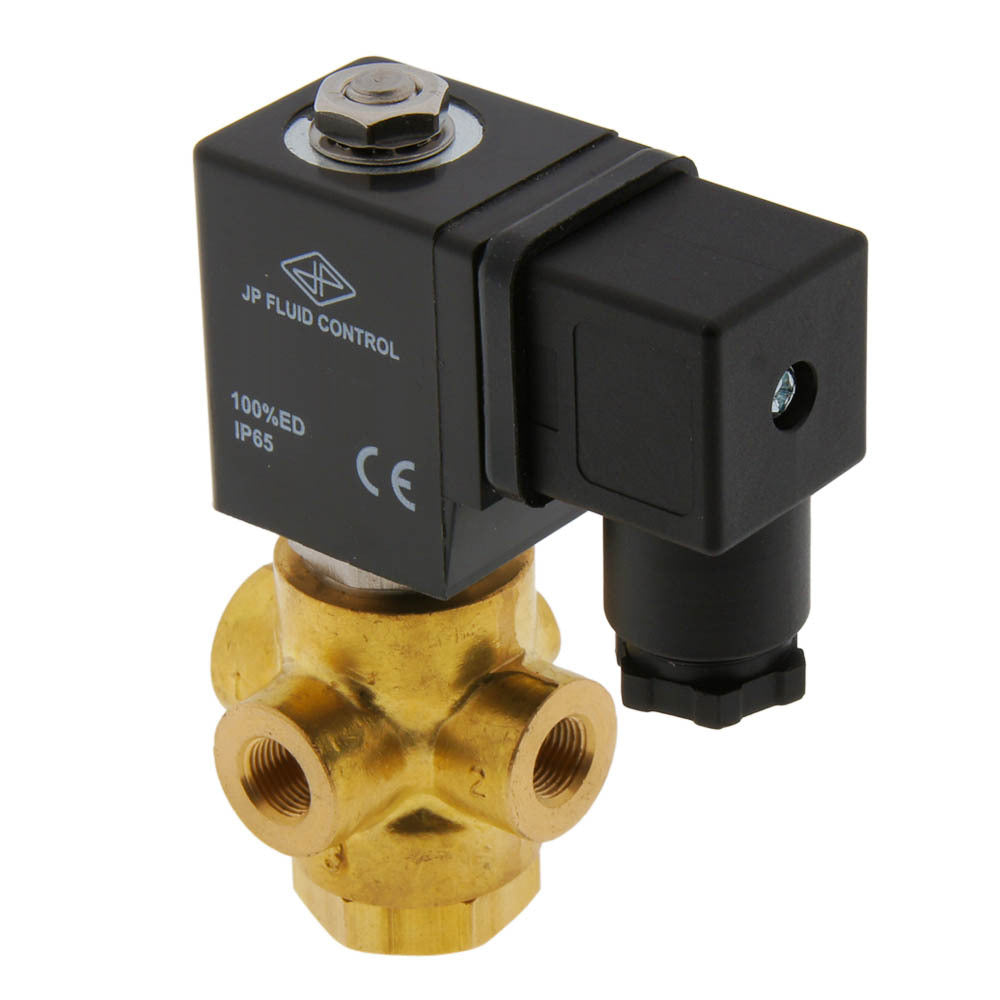 Solenoid Valve TP-DA 1/8'' 3/2 Way NC Brass FKM 0-9bar 12V DC