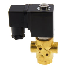 Solenoid Valve TP-DC 1/8'' 3/2 Way DI Brass FKM 0-11bar 230V AC