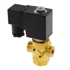 Solenoid Valve TP-DD 1/8'' 3/2 Way UN Brass FKM 0-5bar 120V AC