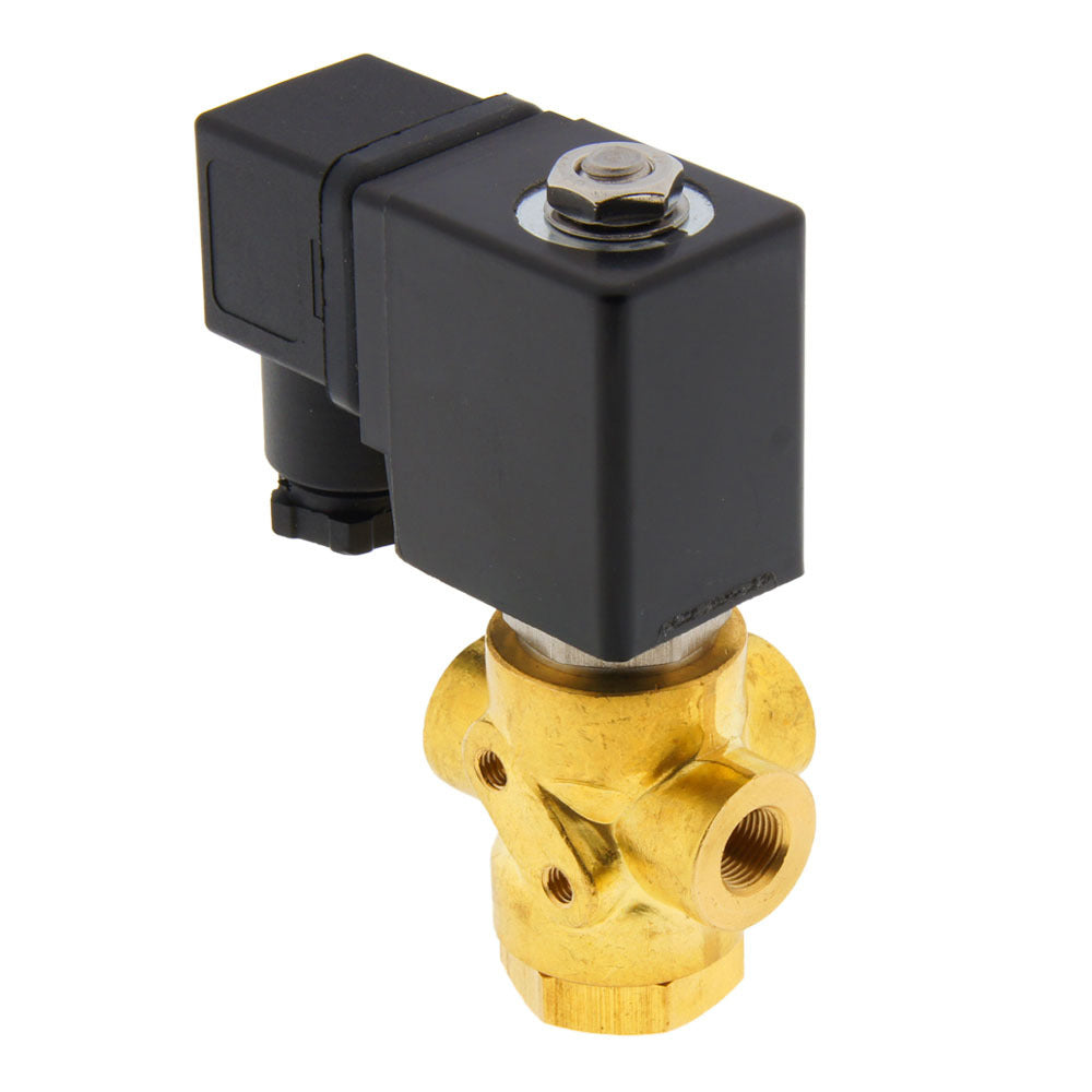 Solenoid Valve TP-DC 1/8'' 3/2 Way DI Brass FKM 0-9bar 24V DC