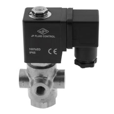Solenoid Valve TP-DC 1/8'' 3/2 Way DI Stainless Steel FKM 0-11bar 120V AC
