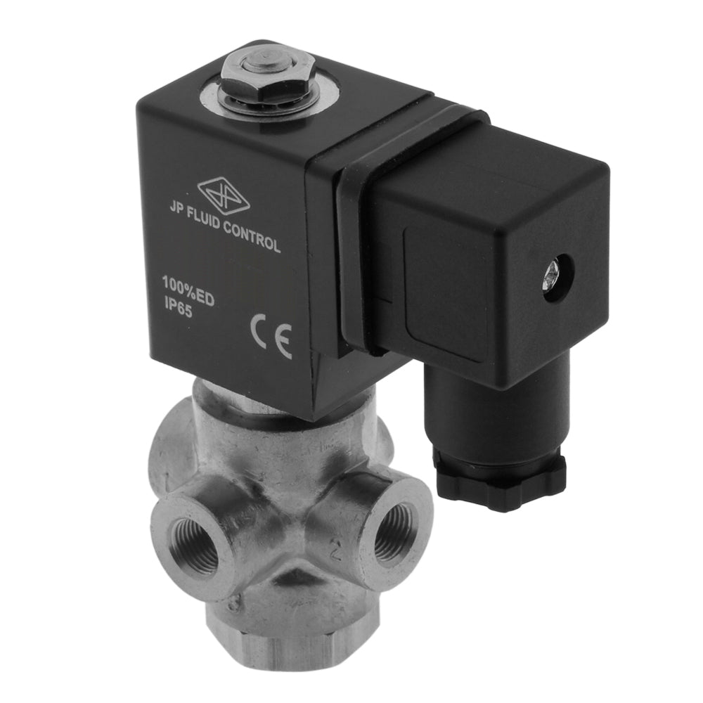 Solenoid Valve TP-DC 1/8'' 3/2 Way DI Stainless Steel EPDM 0-11bar 120V AC