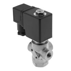 Solenoid Valve TP-DD 1/8'' 3/2 Way UN Stainless Steel FKM 0-5bar 230V AC