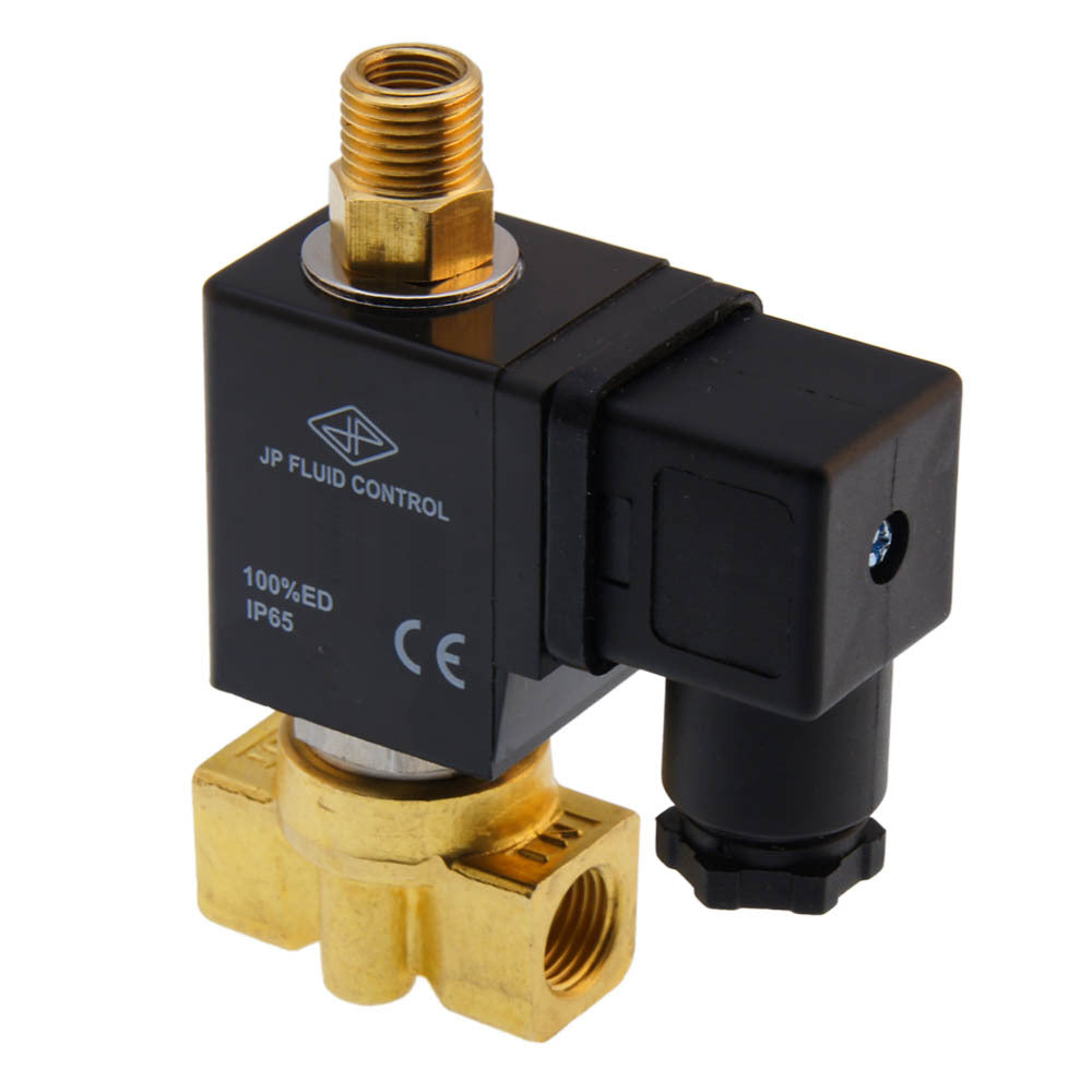 Solenoid Valve TW-DC 1/4'' 3/2 way DI brass FKM 0-7bar 120V AC