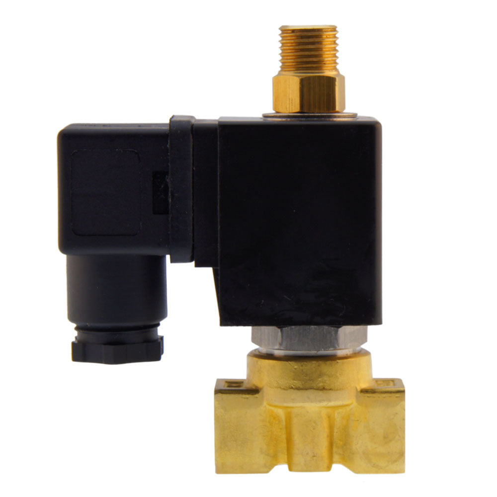 Solenoid Valve TW-DC 1/4'' 3/2 way DI brass FKM 0-7bar 120V AC