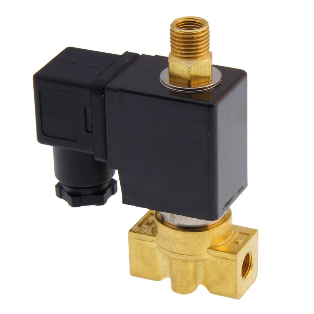 Solenoid Valve TW-DA 1/8'' 3/2 way NC brass FKM 0-7bar 12V DC