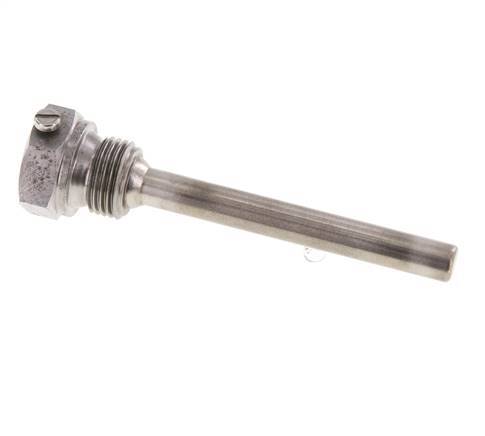 Steel St35 G 1/2 Inch Thermowell for 100mm Stem Max 600°C and 25 Bars