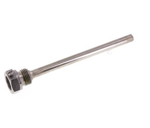 Steel St35 G 1/2 Inch Thermowell for 160mm Stem Max 600°C and 25 Bars