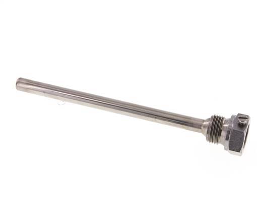 Steel St35 G 1/2 Inch Thermowell for 160mm Stem Max 600°C and 25 Bars