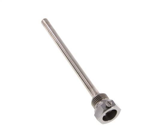 Steel St35 G 1/2 Inch Thermowell for 160mm Stem Max 600°C and 25 Bars