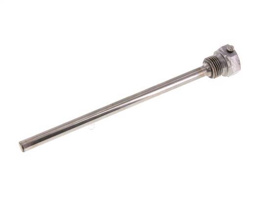 Steel St35 G 1/2 Inch Thermowell for 200mm Stem Max 600°C and 25 Bars