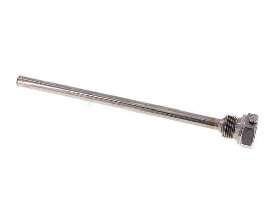 Steel St35 G 1/2 Inch Thermowell for 200mm Stem Max 600°C and 25 Bars