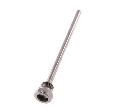 Steel St35 G 1/2 Inch Thermowell for 200mm Stem Max 600°C and 25 Bars