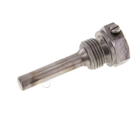 Steel St35 G 1/2 Inch Thermowell for 63mm Stem Max 600°C and 25 Bars