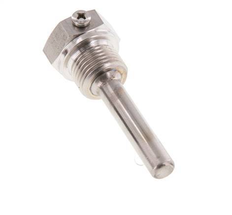 Stainless Steel G 1/2 Inch Bolt Fix Thermowell for 63mm Stem Max 600°C and 25 Bars