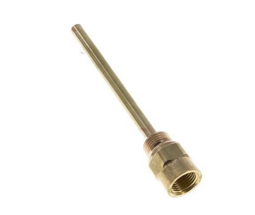 Copper Alloy G 1/2 Inch Thermowell for 160mm Stem Max 160°C and 6 Bars