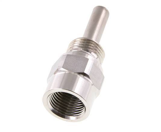 Stainless Steel G 1/2 Inch Thermowell for 63mm Stem Max 600°C and 25 Bars