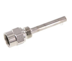Stainless Steel G 1/2 Inch Thermowell for 100mm Stem Max 600°C and 25 Bars