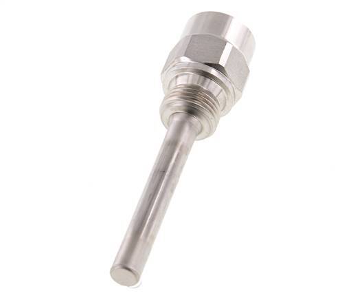 Stainless Steel G 1/2 Inch Thermowell for 100mm Stem Max 600°C and 25 Bars