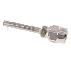 Stainless Steel G 1/2 Inch Thermowell for 100mm Stem Max 600°C and 25 Bars