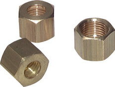 M22x1.5 x 16mm Brass Union nut for Compression fitting [2 Pieces]
