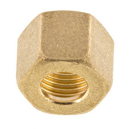 M16x1.5 x 10mm Brass Union nut for Compression fitting [5 Pieces]