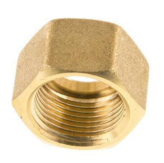 M22x1.5 x 16mm Brass Union nut for Compression fitting [2 Pieces]