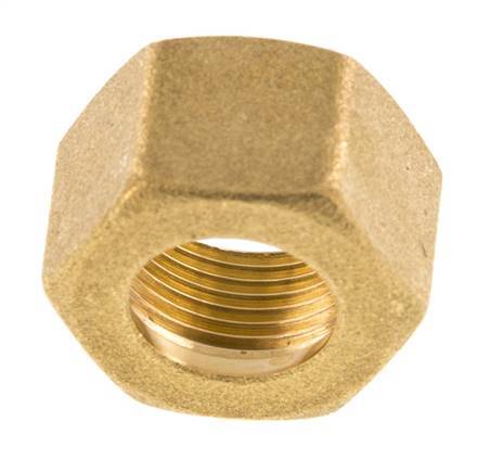 M22x1.5 x 16mm Brass Union nut for Compression fitting [2 Pieces]