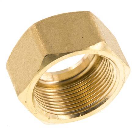 M30x1.5 x 22mm Brass Union nut for Compression fitting