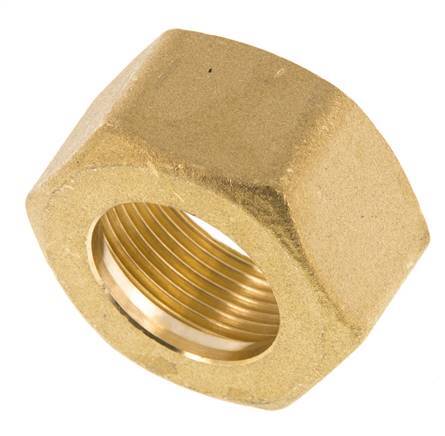 M30x1.5 x 22mm Brass Union nut for Compression fitting