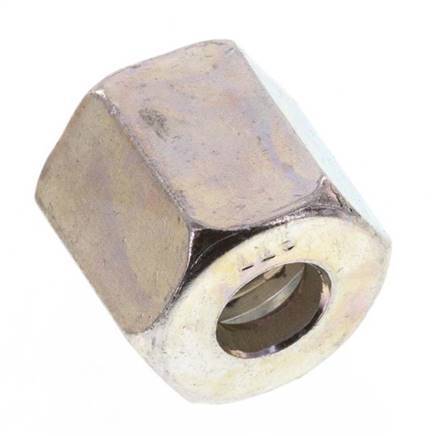 M10x1 x 5LL Zinc plated Steel Union nut for Cutting ring [10 Pieces]