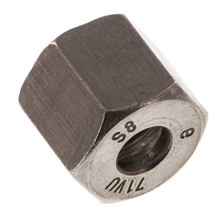 M16x1.5 x 8S Stainless steel Union nut for Cutting ring