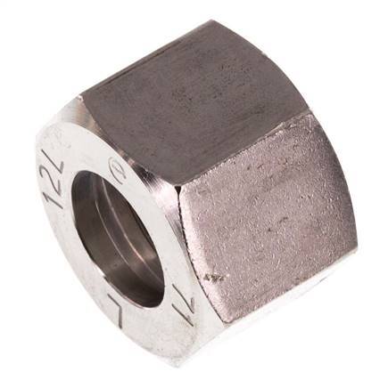 M18x1.5 x 12L Stainless steel Union nut for Cutting ring