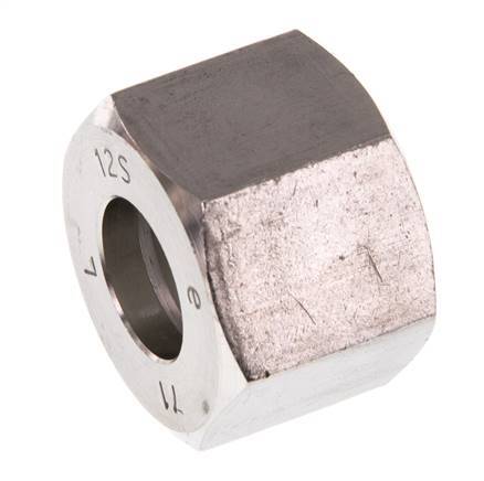 M20x1.5 x 12S Stainless steel Union nut for Cutting ring